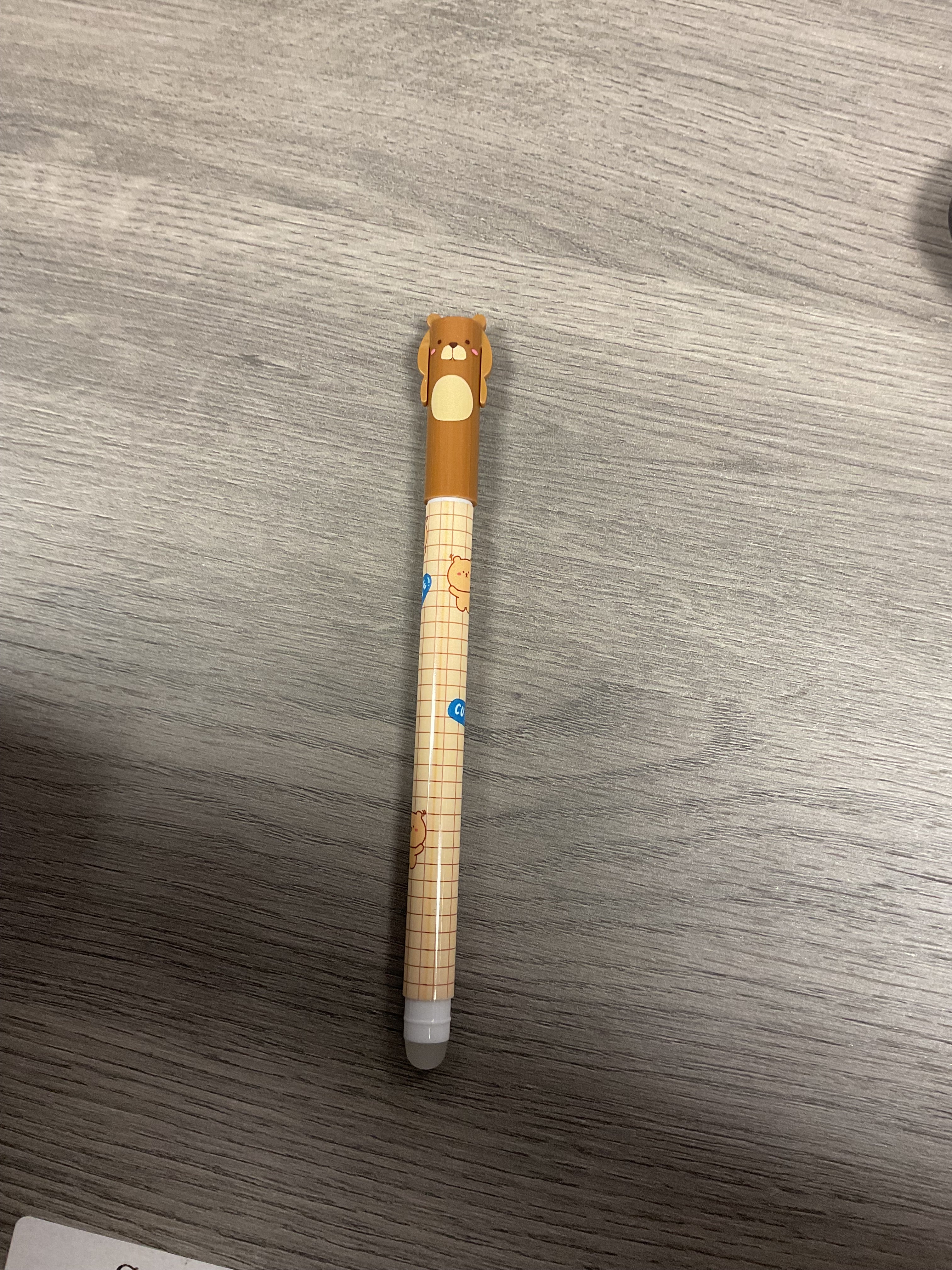 Stylos animaux effaçable(encre noir)