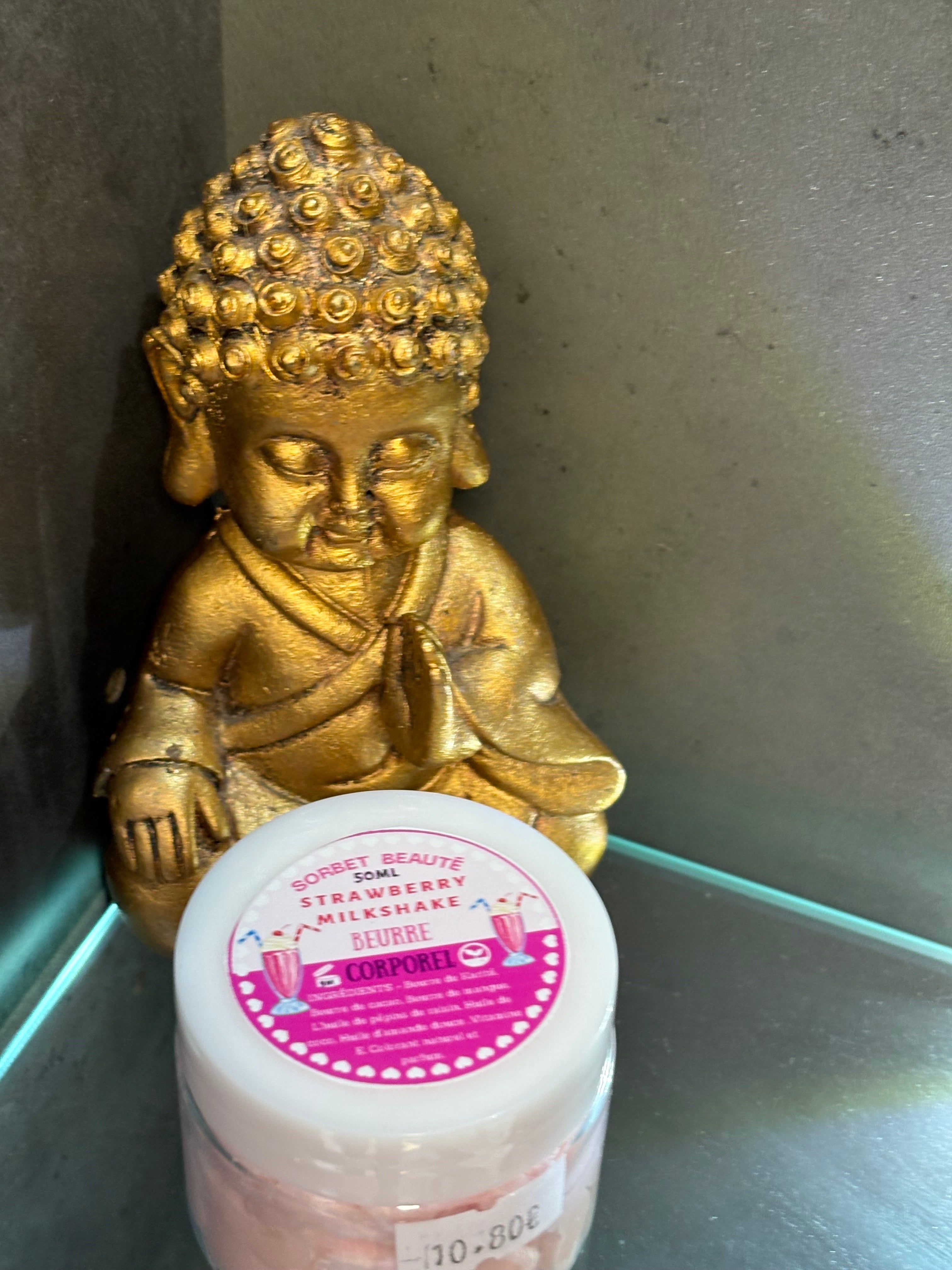 Beurre corporel chantilly « Milkshake fraise » 50ml