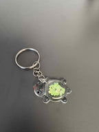 Mini porte clé tortue avec paillettes
