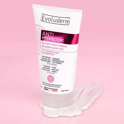 2 en 1 Nettoyant/Masque Anti-Imperfections