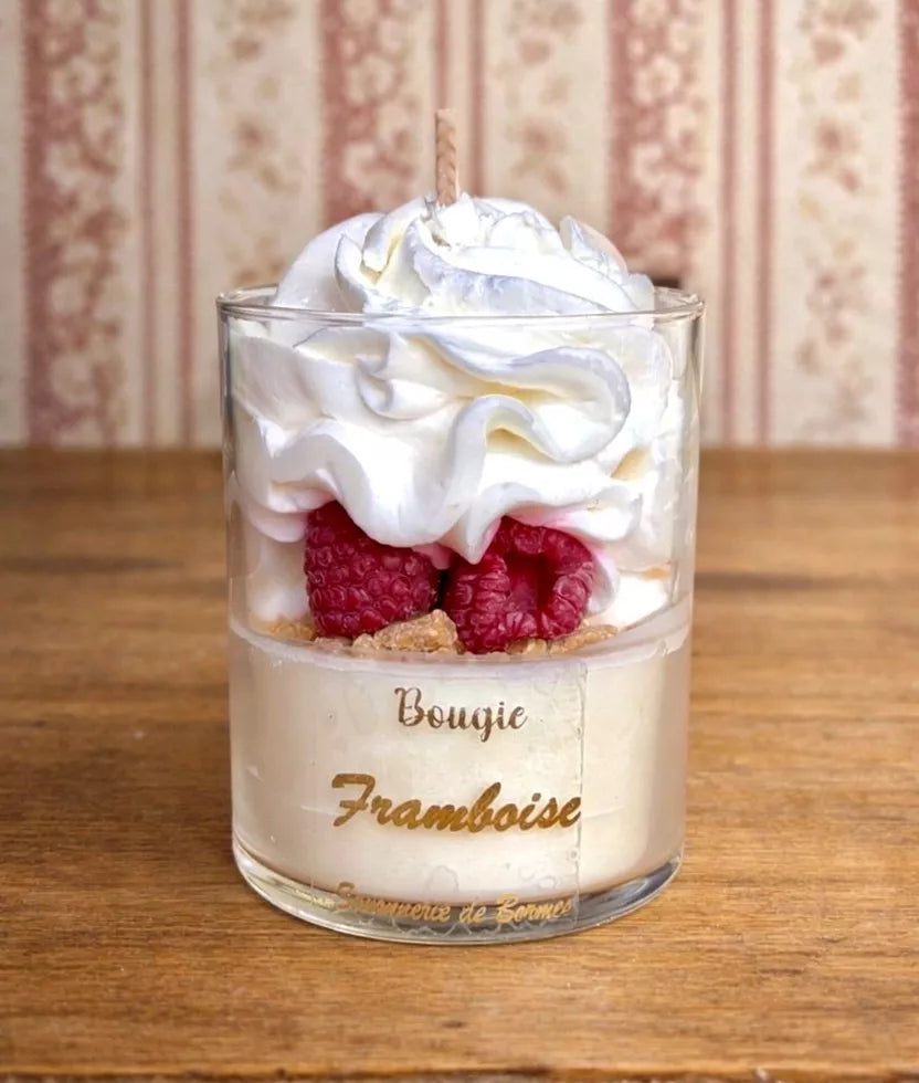 Bougie pâtissière 180 g Framboise