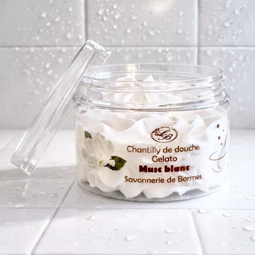 Chantilly de douche et bain 100 g Musc blanc