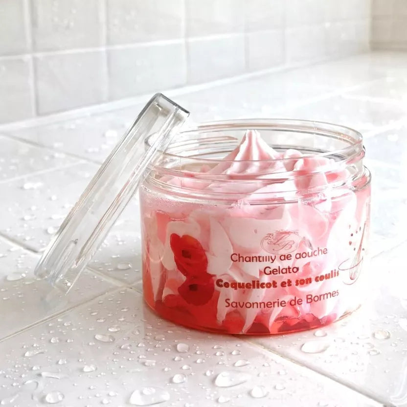 Chantilly de douche coulis Coquelicot 100g gelato bain