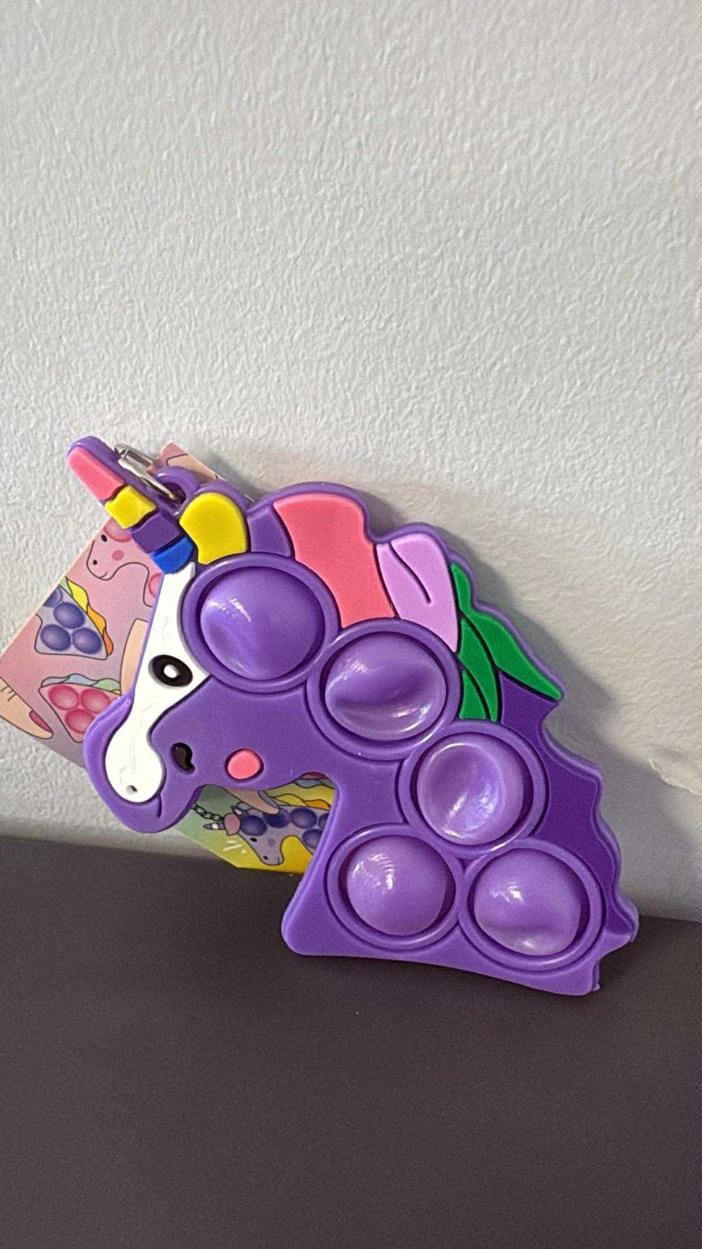 Porte clés POP IT LICORNE