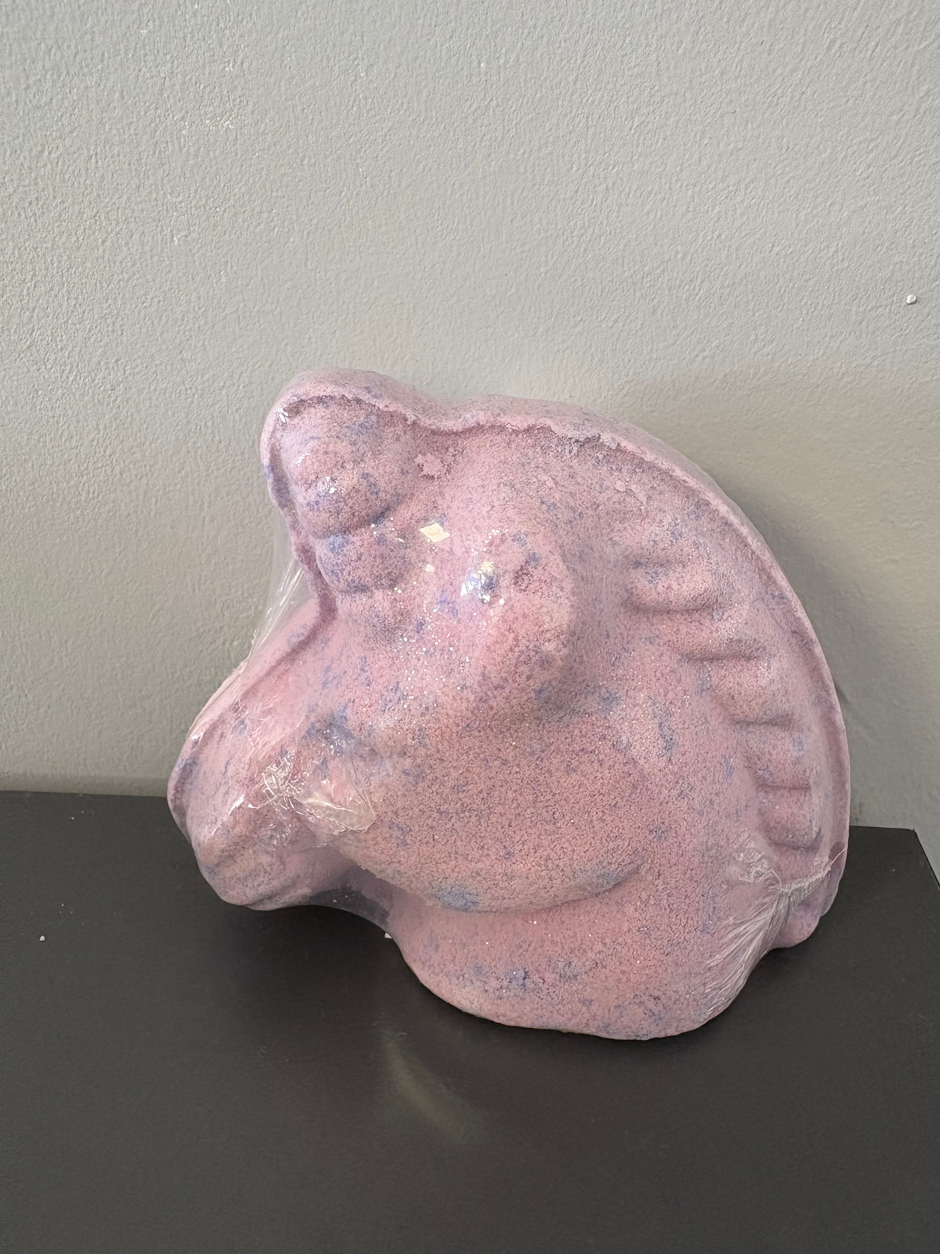 Bombe de bain licorne violette pailleté