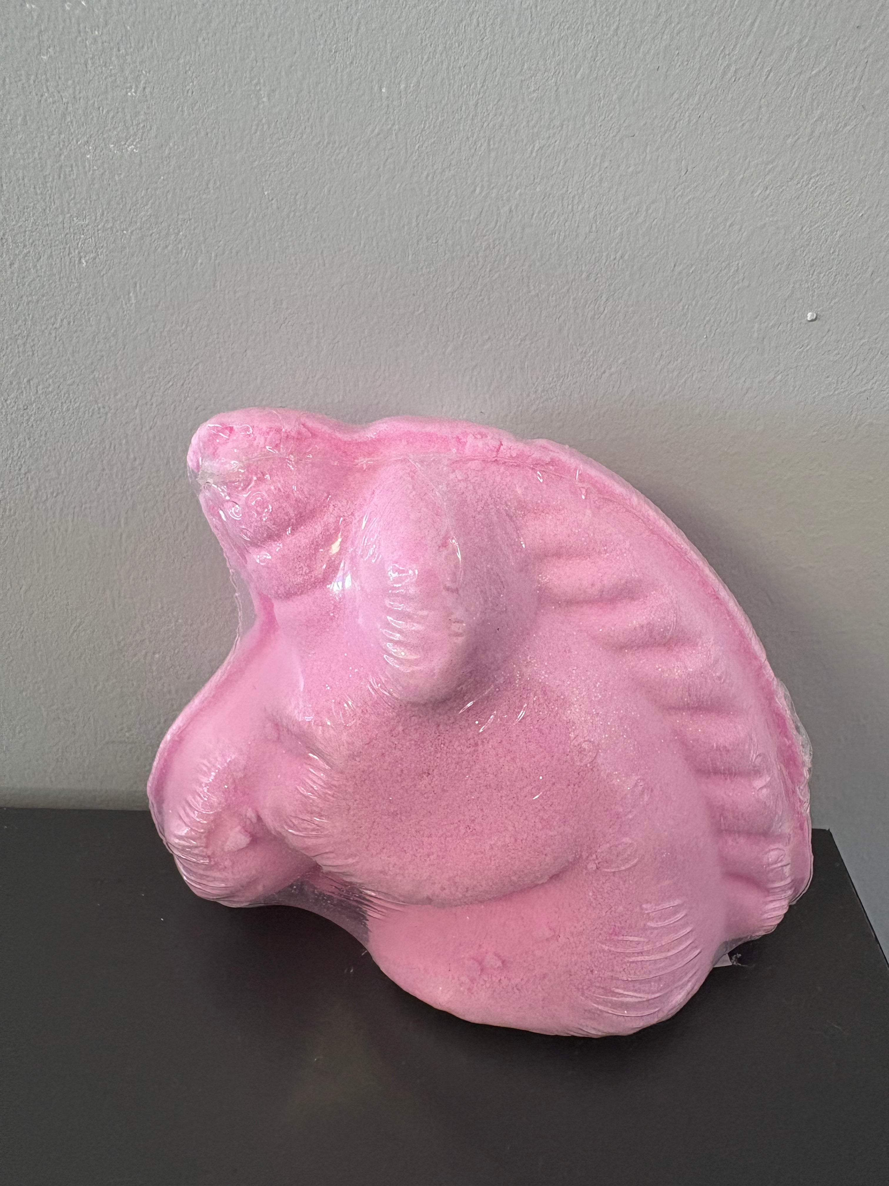 Bombe de bain licorne rose pailleté