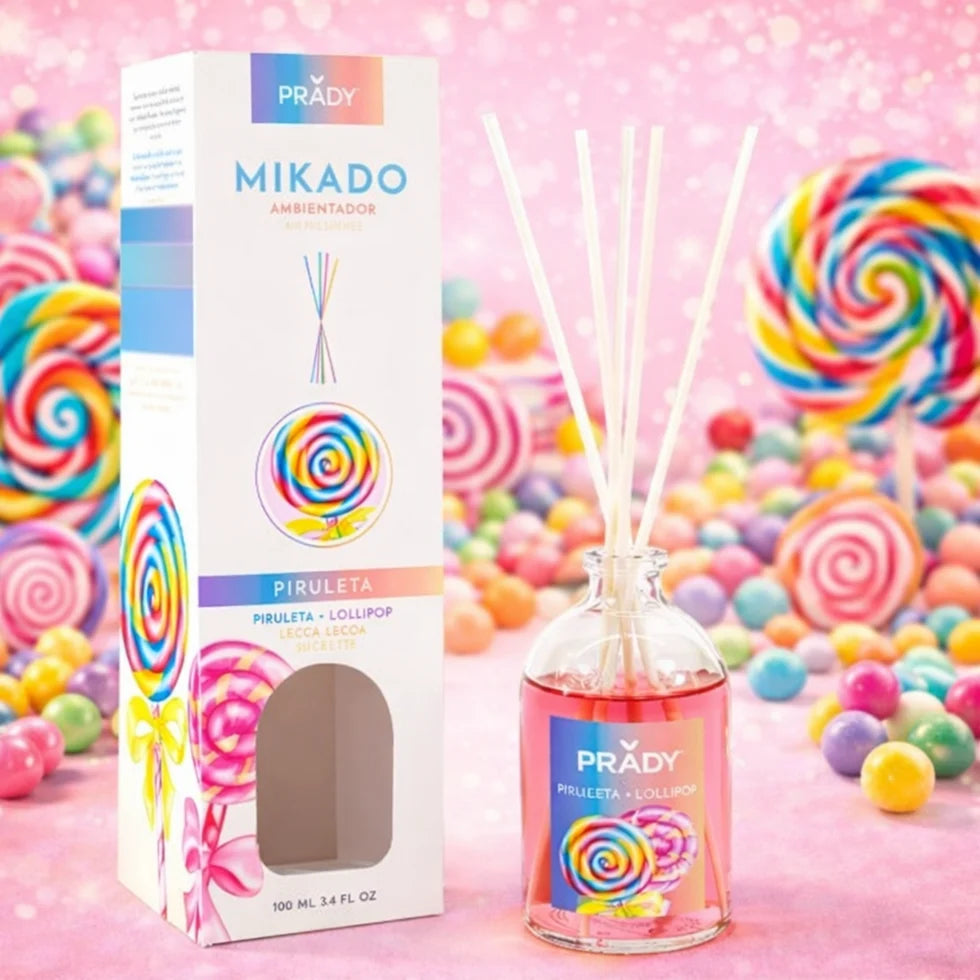 Diffuseur mikado sucette candy 100ml - Prady