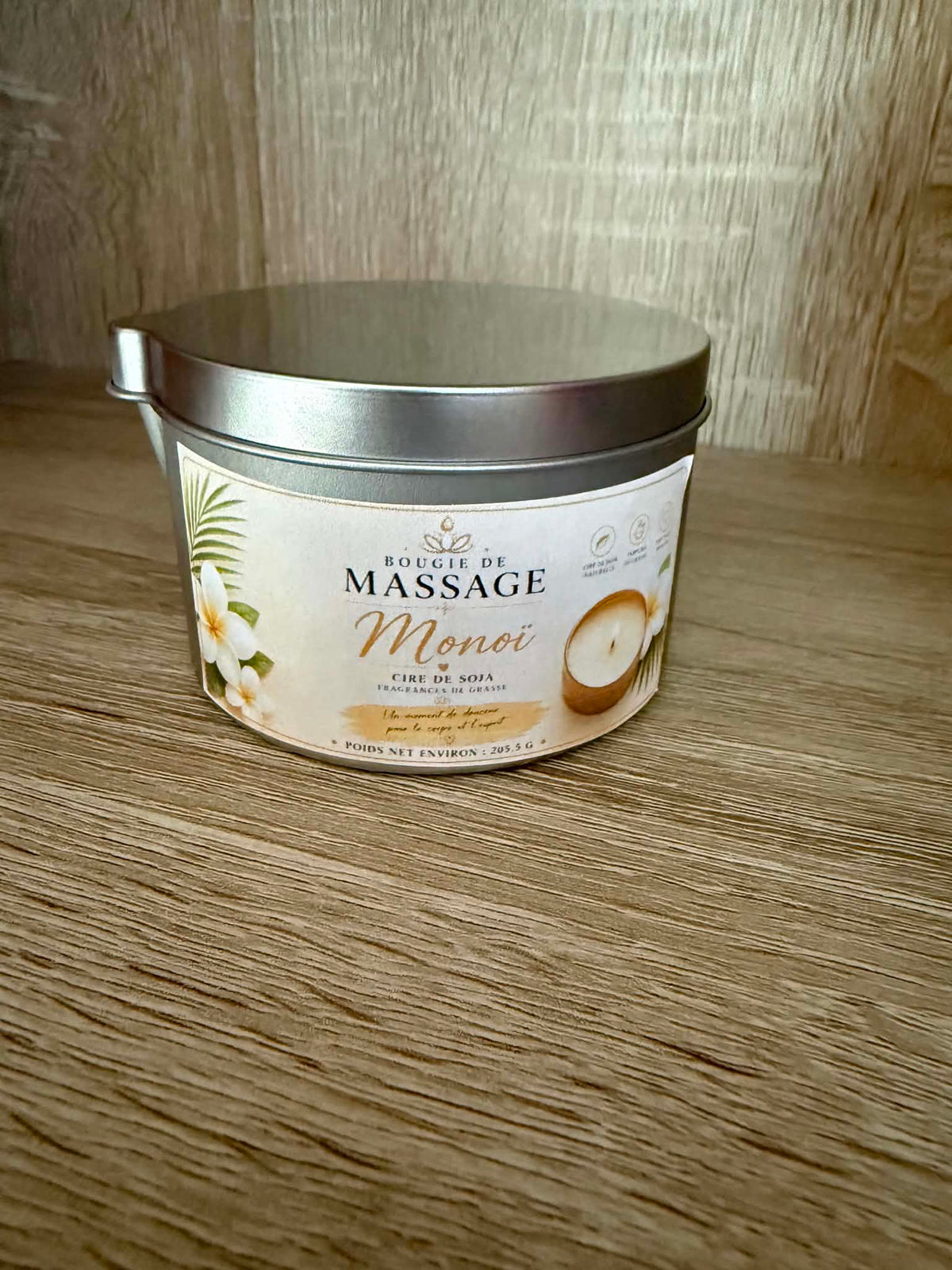 Bougie de massage 2en1 MONOÏ