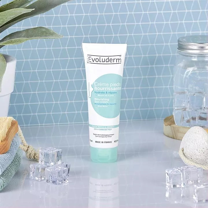 Crème Pieds Nourrissante - 125ml - Ingrédients d'Origine Naturelle