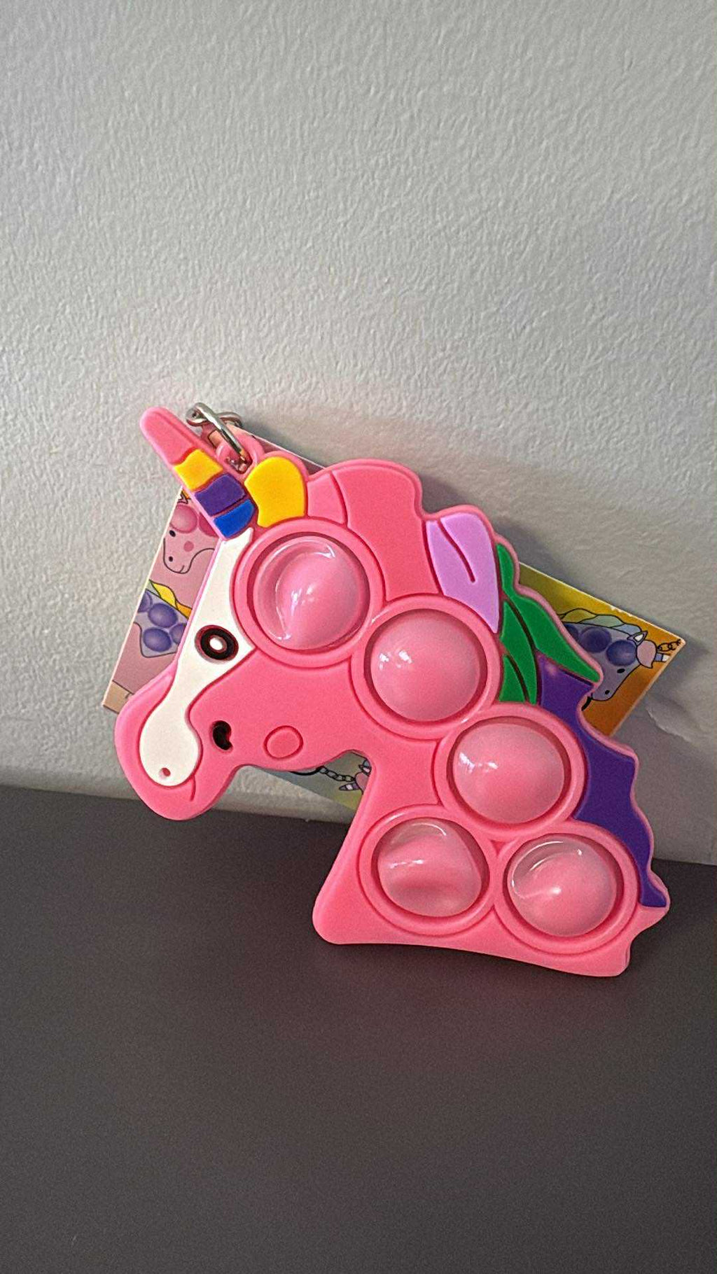 Porte clés POP IT LICORNE
