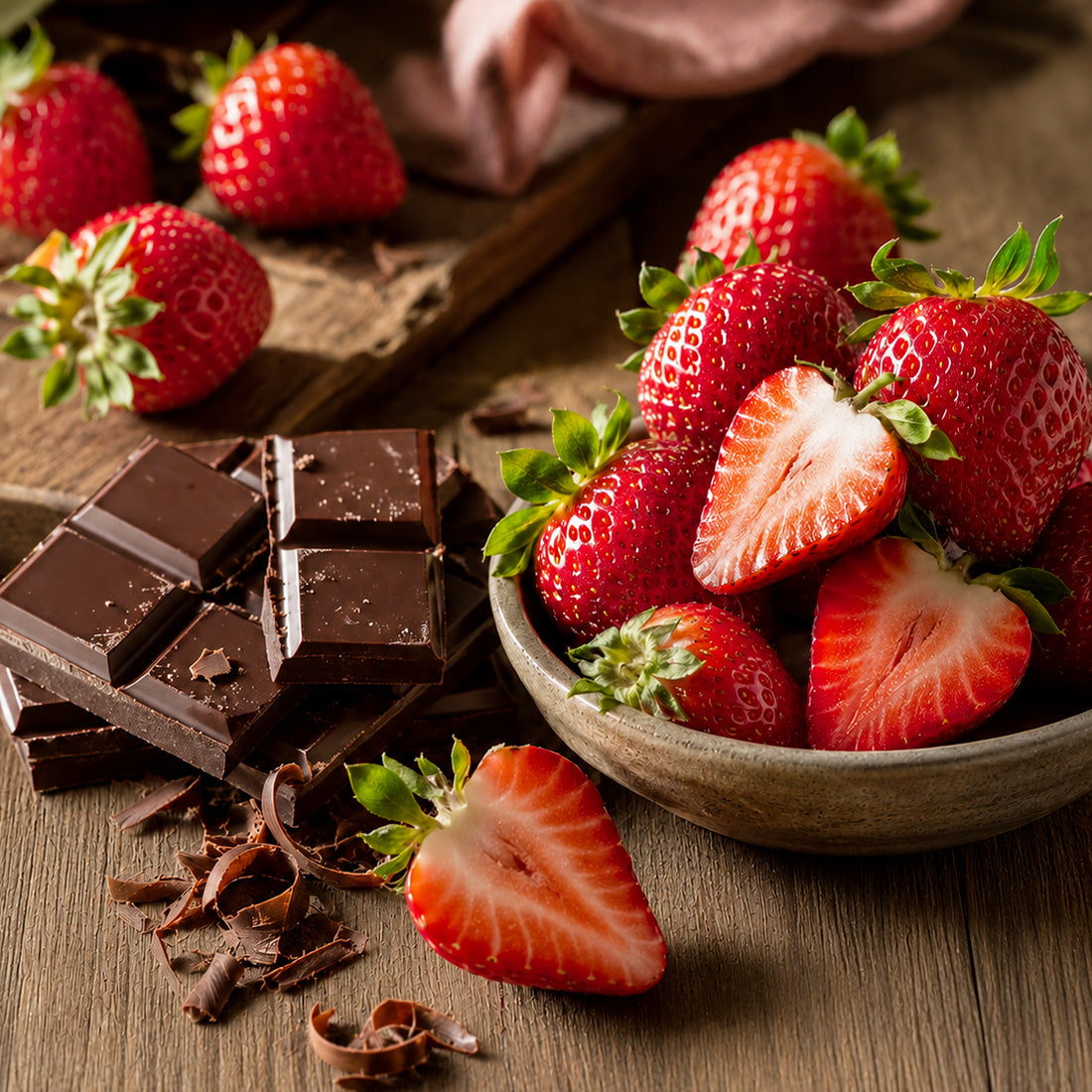 Fondant Parfumé Fraise Chocolat