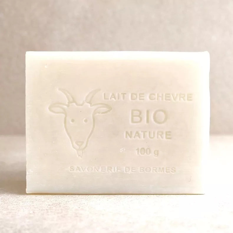 Pain de Savon Lait de Chèvre bio nature 100g