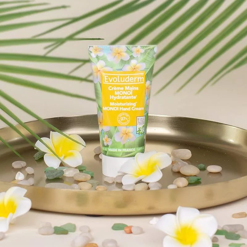 Crème Mains Monoï - 50ml - 97% d'Ingrédients d'Origine Naturelle