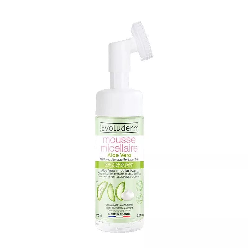 Mousse Micellaire Aloe Vera - 150ml - 93% d'Ingrédients d'Origine Naturelle
