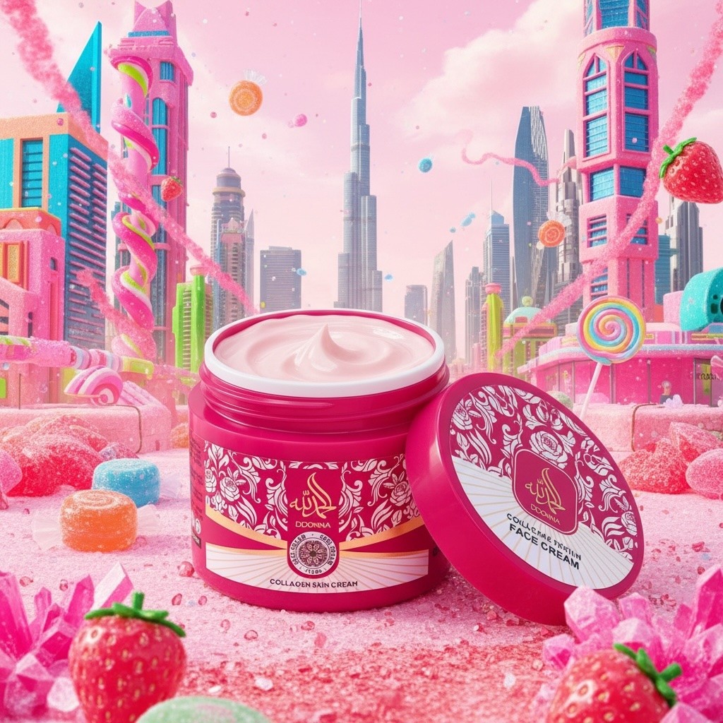 Crème visage au bonbon